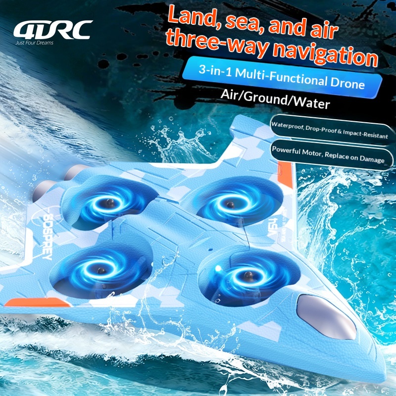Rc Drone And Flying Car - ソスプレイ 3in1 海陸空RCドローン 水陸両用リモコン フォーム製 耐衝撃性