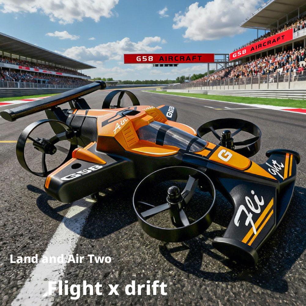 Rc Drone And Flying Car - 2in1ミニドローン 空陸両用飛行航空機 デュアルモードクアッドコプター レーシングカー プロ仕様RCカー 子供のおもちゃ