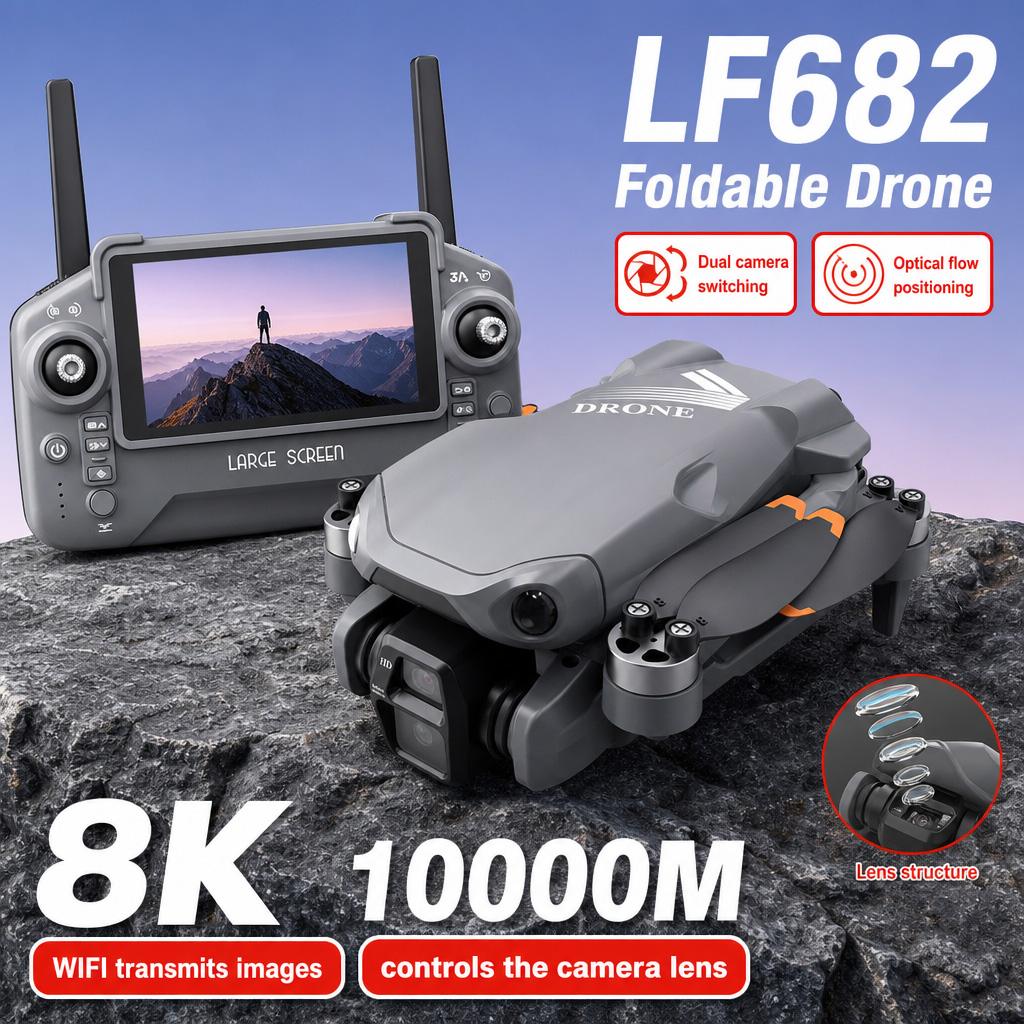 Drone Dji Rc 2 - 空撮写真 LF682 ドローン 8K HD デュアルカメラ