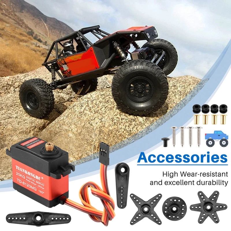 Rcカー用防水デジタルサーボ,金属ギア,高トルク,リモートコ - Rc Car Servo のレビューと価格