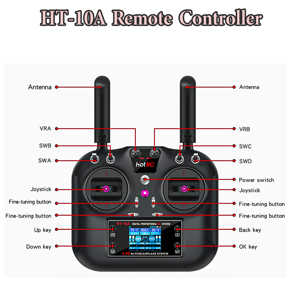 Hotrc Hot RC HT-10A HT10A 2.4G - Drone Rc Aircraft のレビューと価格