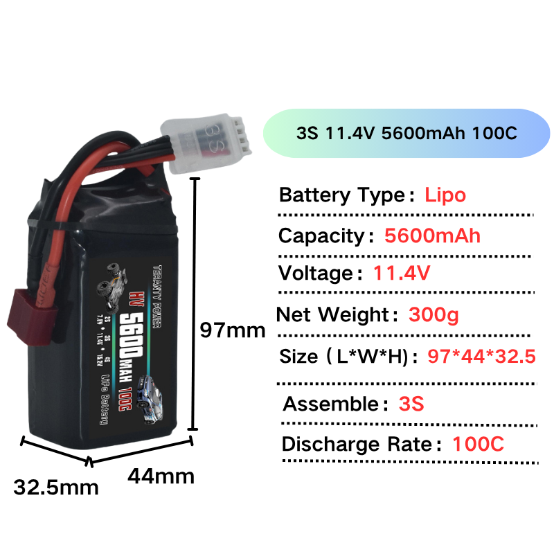 1/2/4個入り TERANTY 3S 5600mAh リポ - Drone Mjx Rc のレビューと価格