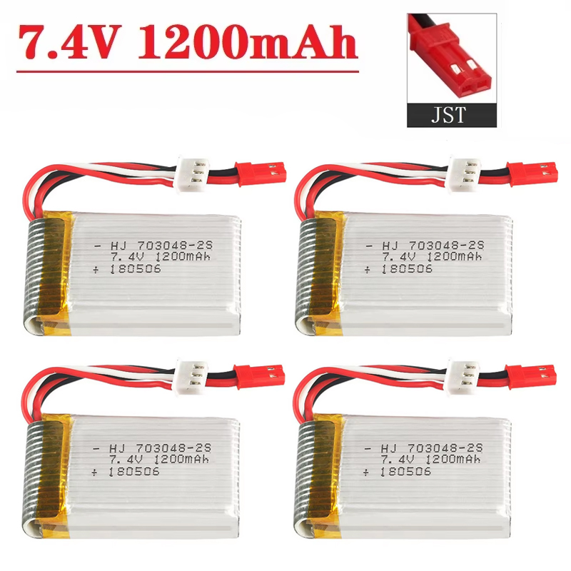 リポバッテリー 2S 7.4V 1200mAh 703048 - Drone Mjx Rc のレビューと価格