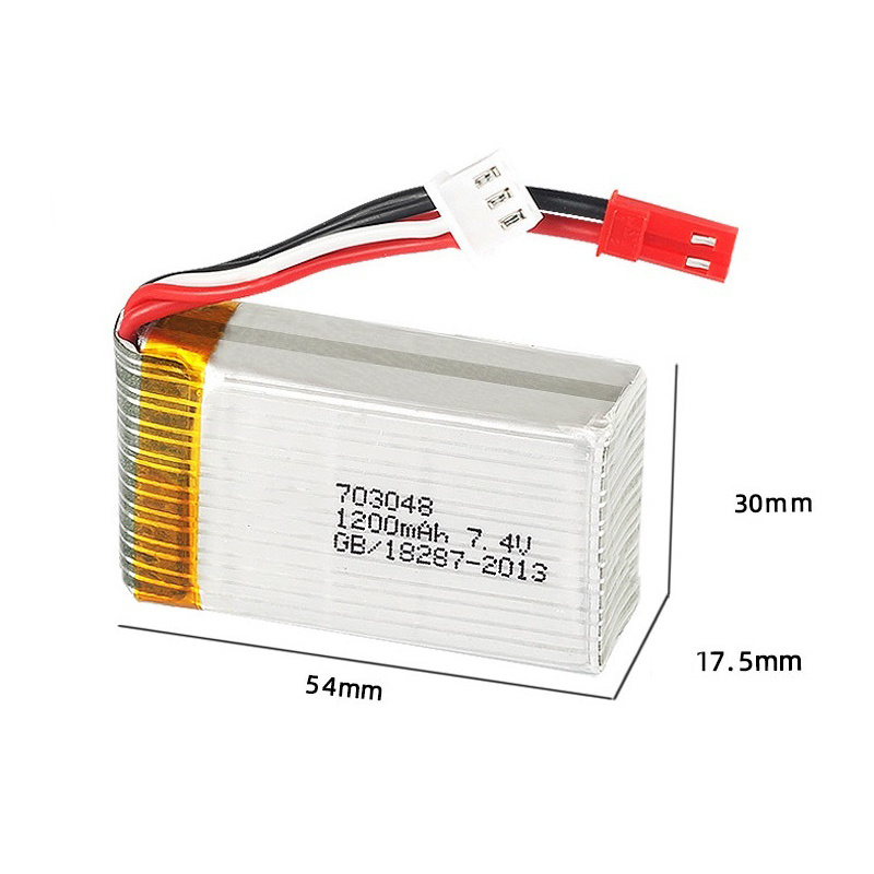 リポバッテリー 2S 7.4V 1200mAh 703048 - Drone Mjx Rc のレビューと価格