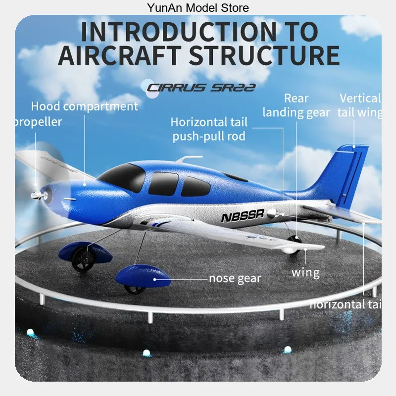 QIDI 580 520mm翼幅 4CH RC飛行機 ブラシ - Rc Wing Glider のレビューと価格