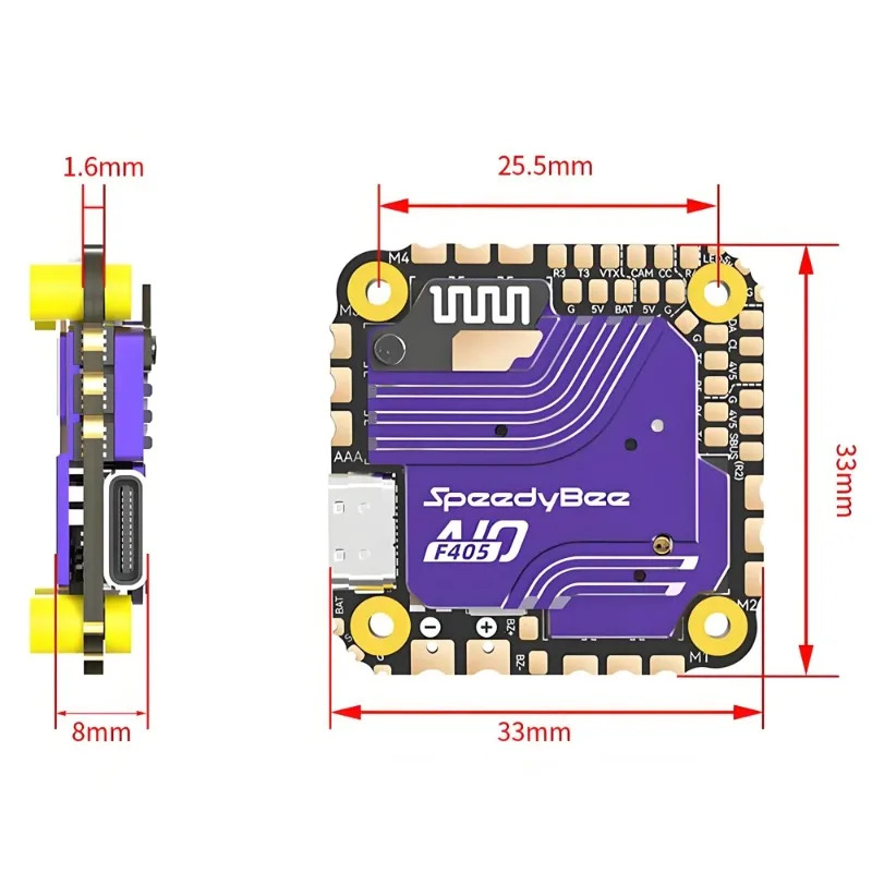 SpeedyBee F405 AIO フライトコントローラー - Drone With Rc 2 のレビューと価格