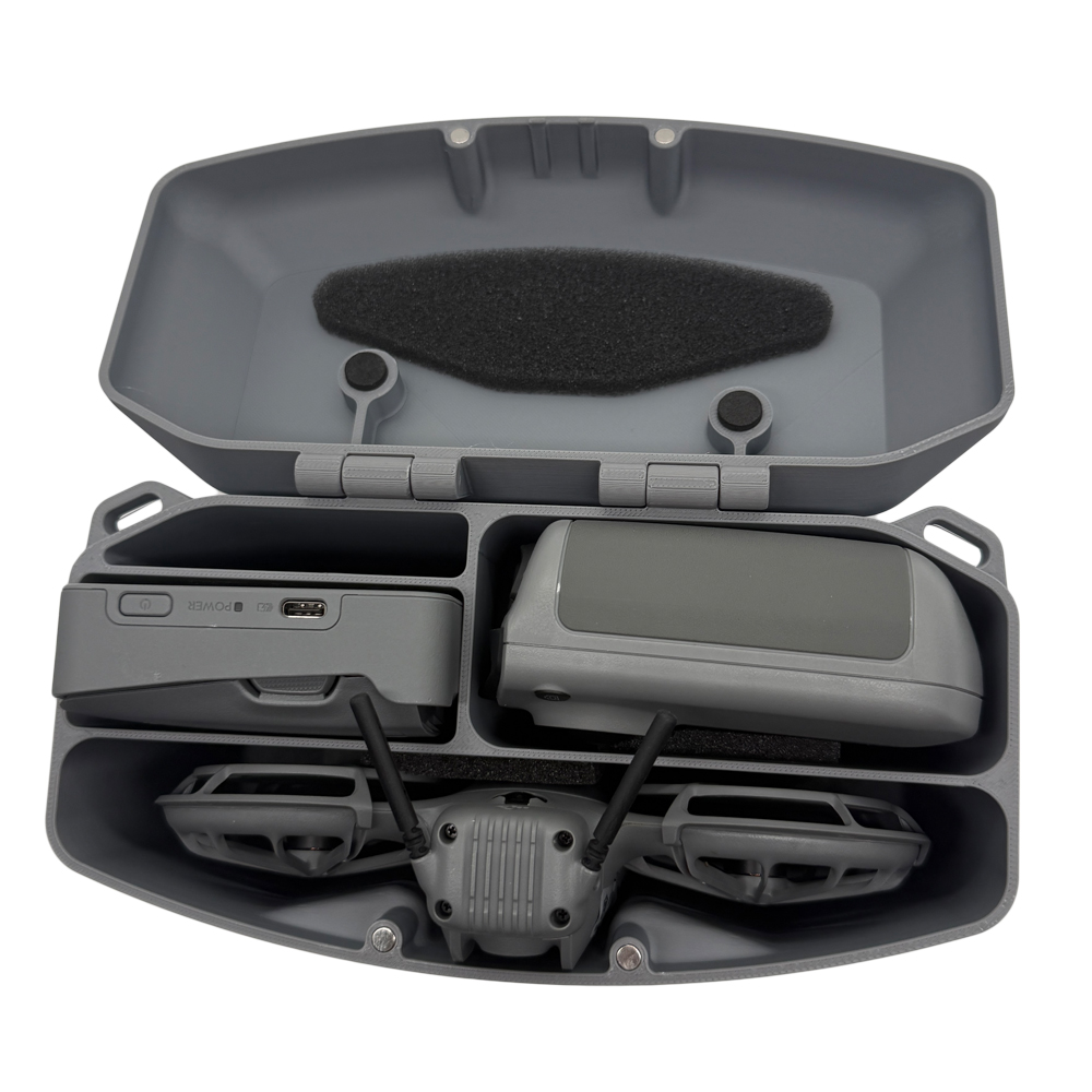 DJI Neo 2用3Dプリント製ボックス、磁気蓋付き、調整 - Drone Dji Rc N3 のレビューと価格
