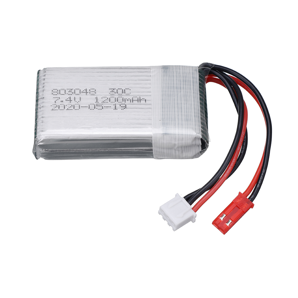 充電器付きドローンrcバッテリー,7.4v,1200mah, - Drone Mjx Rc のレビューと価格