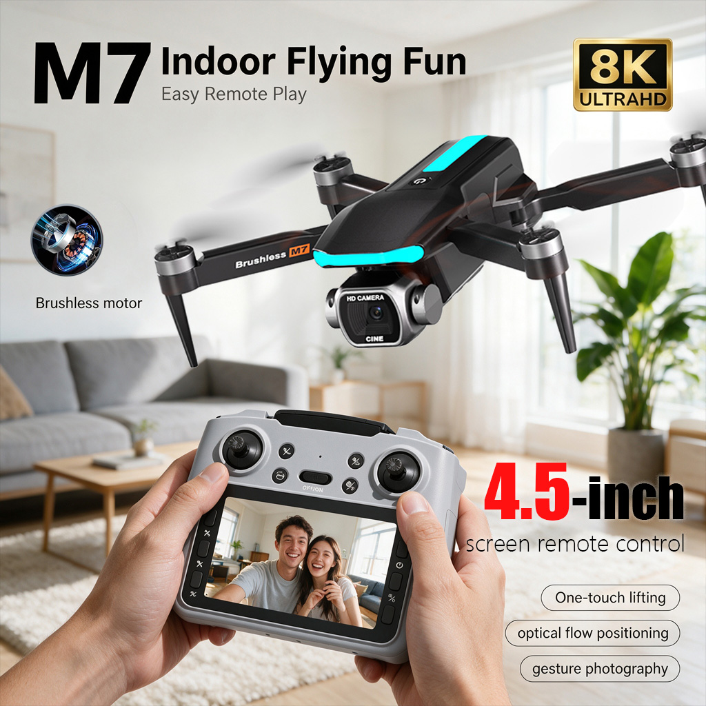 新型M7 RCドローン プロフェッショナル 8Kデュアルカメ - Drone Dji Rc 2 のレビューと価格