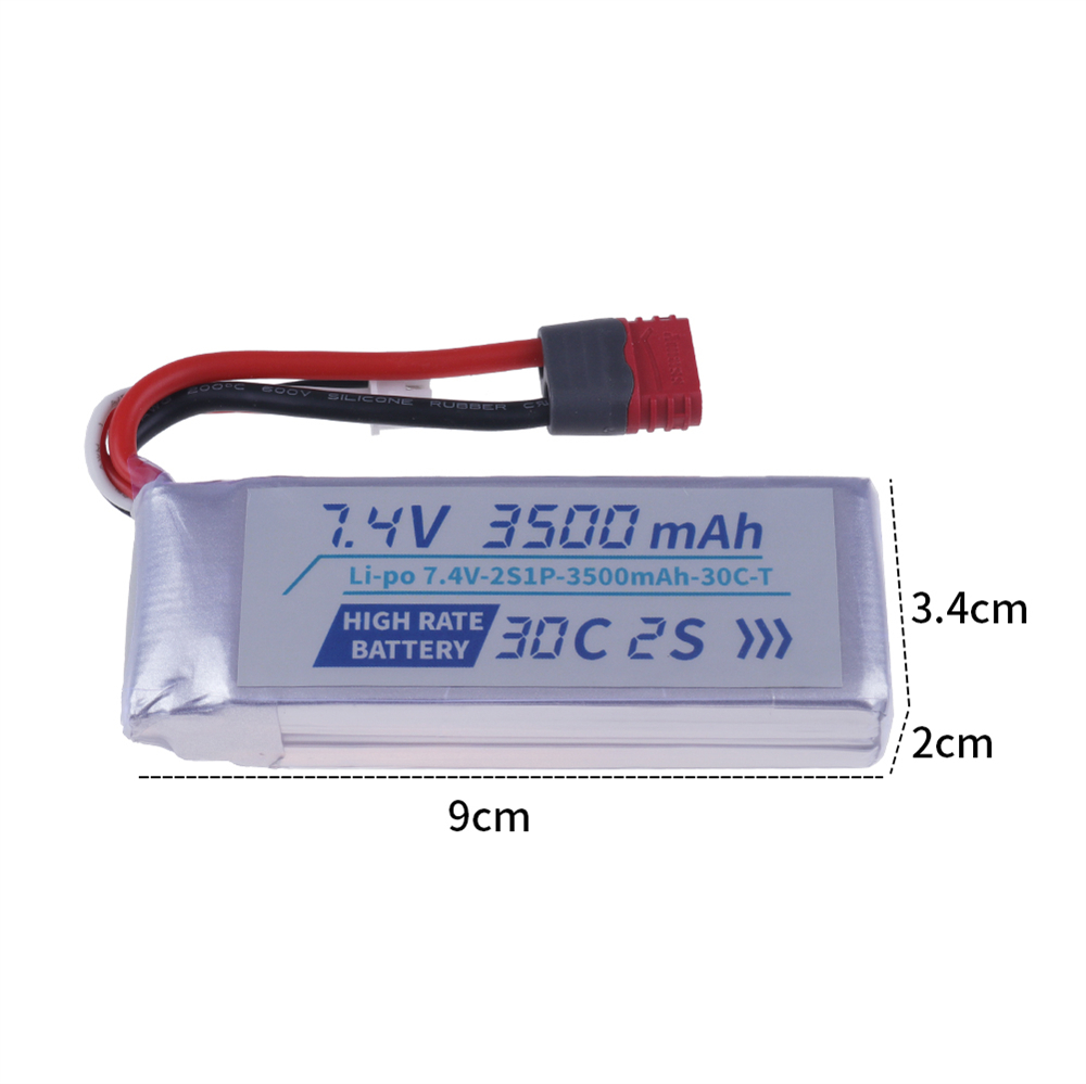 3500mAh 30C 7.4V 11.1V リポバッテリー - Drone Mjx Rc のレビューと価格